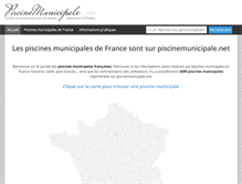Tablet Screenshot of piscinemunicipale.net